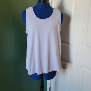 J. Jill M 100% Pima Cotton Back Pleat Tank Top